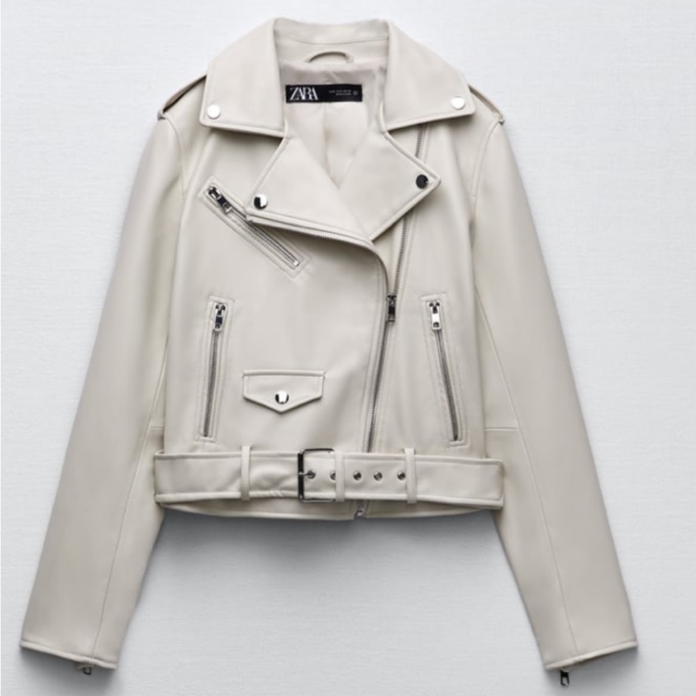 Zara faux leather jacket